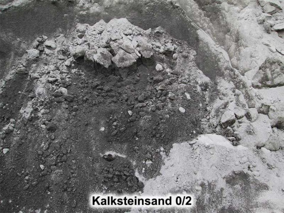 Baustoffe - Kalksteinsand