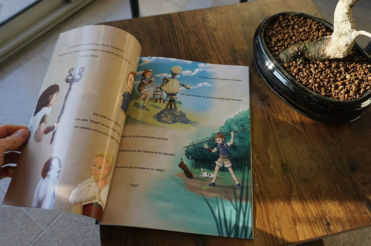 Pages en papier glacé