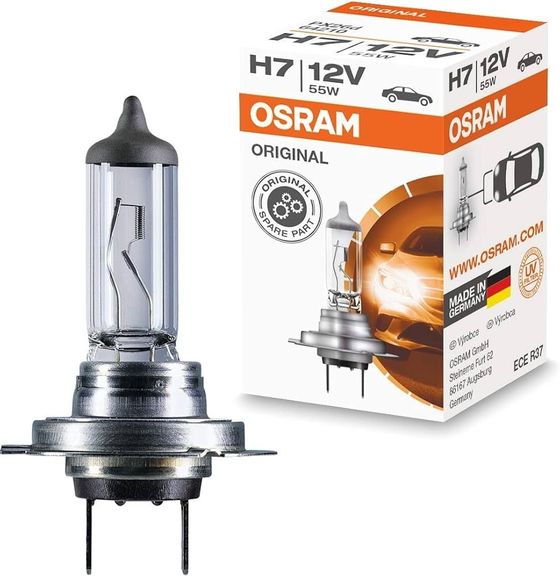 Ampoule halogène de phare OSRAM H7 12 V 55 W avec boîte de vente au détail