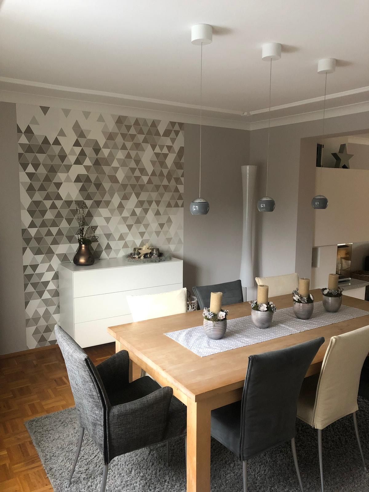 Mosaikmuster in grau