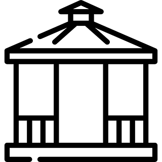 Un mirador con techo icono gratuito