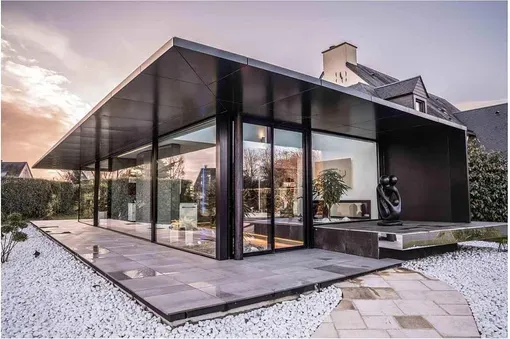 Agrandissement de maison comprenant une salle de bains