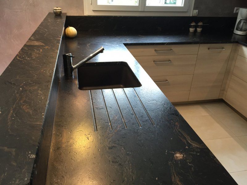 Plan de travail et évier granit