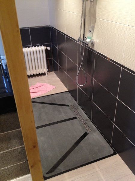 Bac à douche remplacé