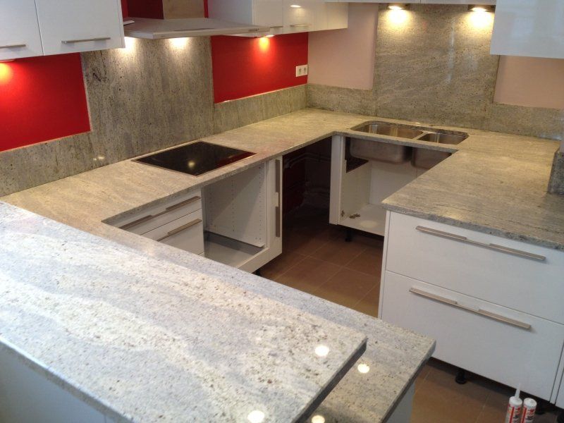Installation de plan de travail en granit