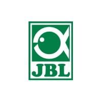 Das JBL-Logo ist ein grünes Quadrat mit einem Fisch darauf.