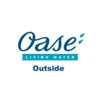 Oase Living Water Außenlogo auf weißem Hintergrund.
