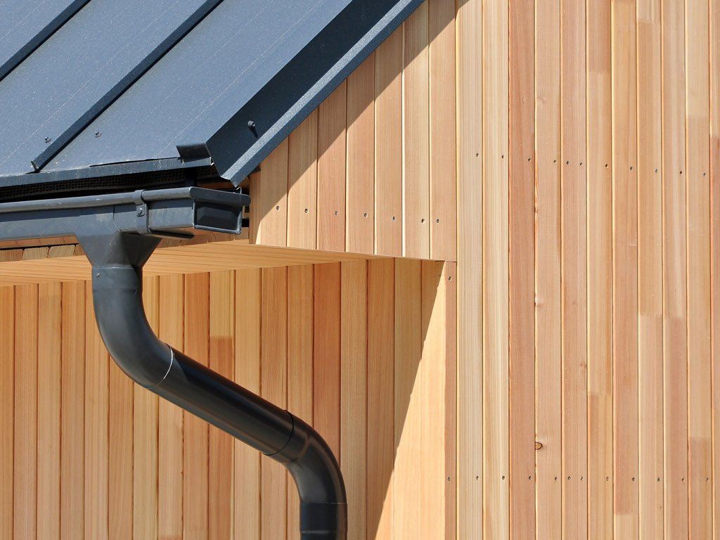 Chéneaux d'une toiture.