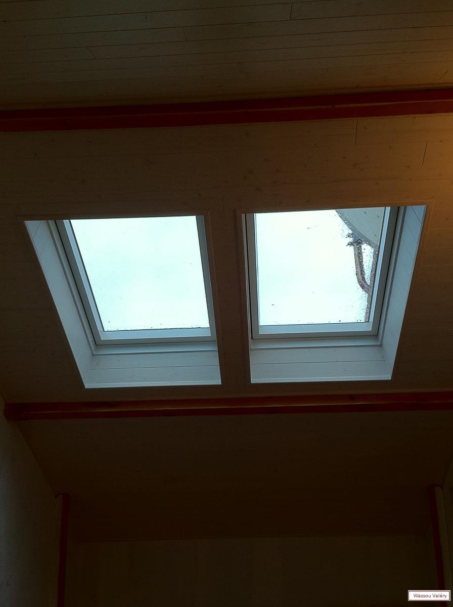 Fenêtre de toit pose en jumeaux - Velux - Après travaux