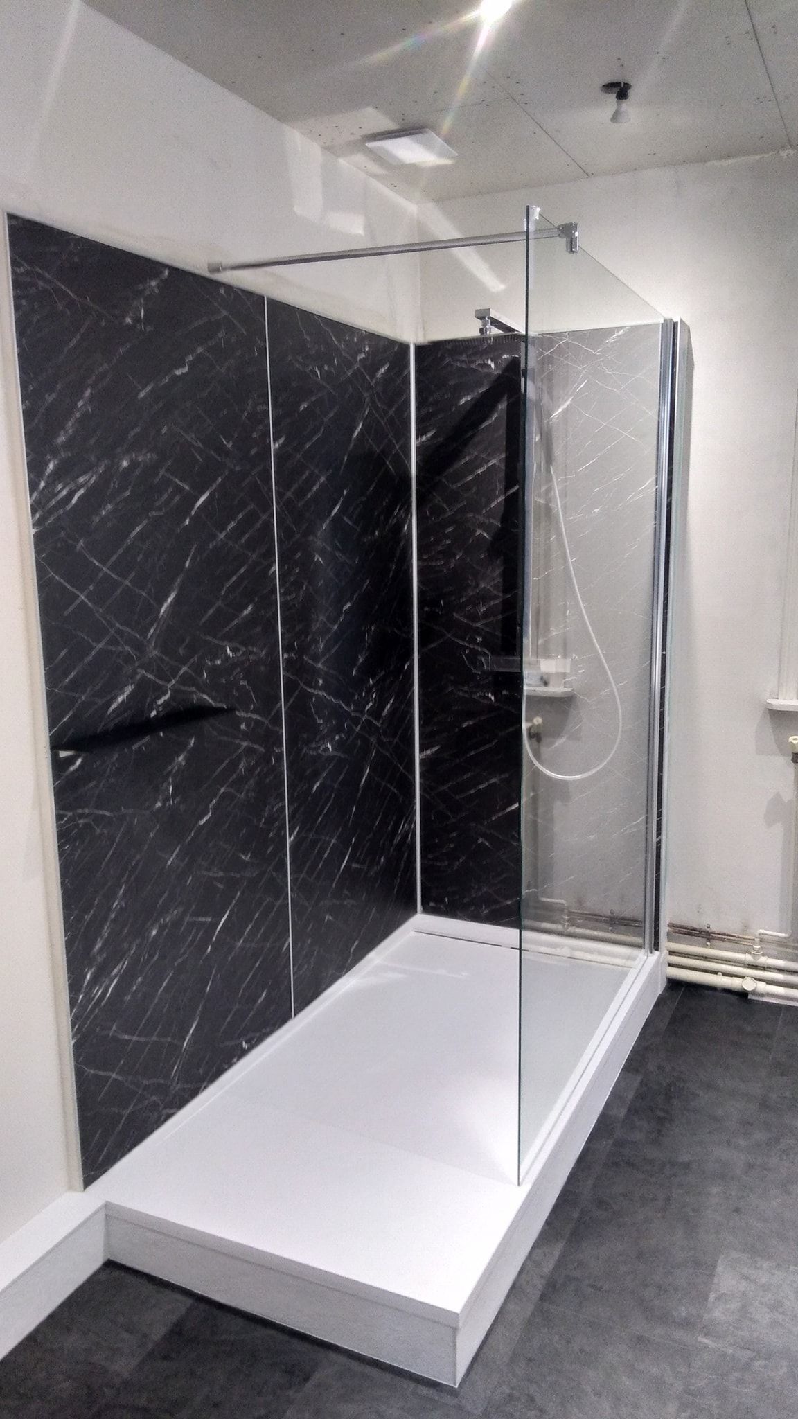 Une douche rénovée
