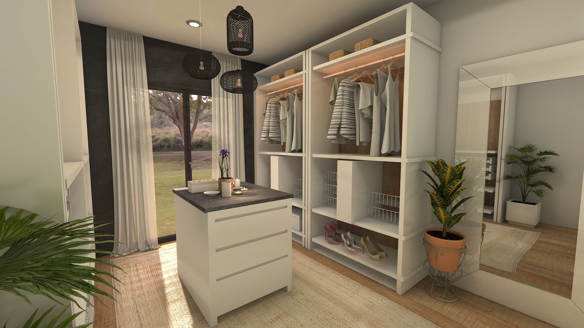 Un dressing rempli
