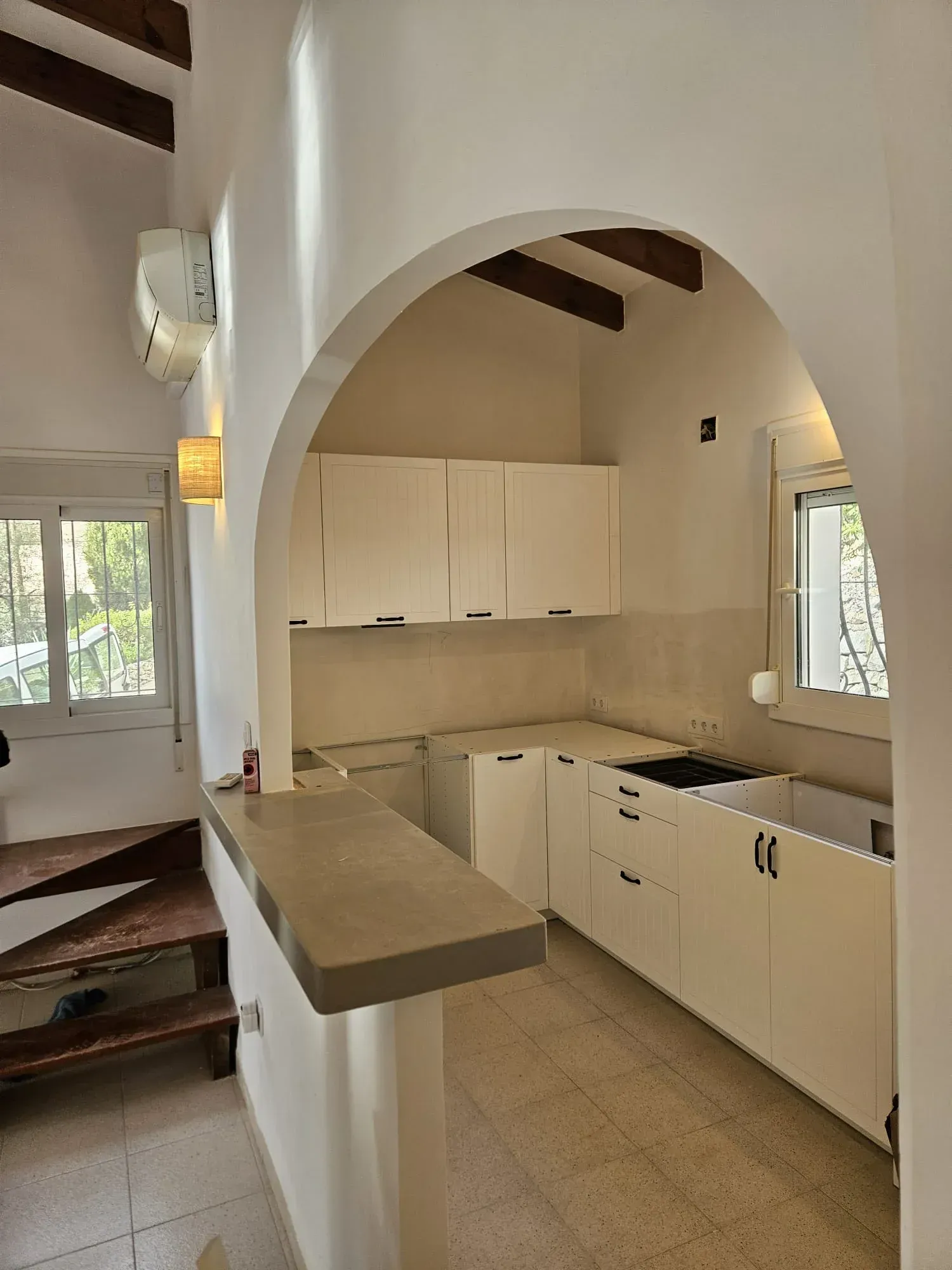 mueble de cocina a medida de madera