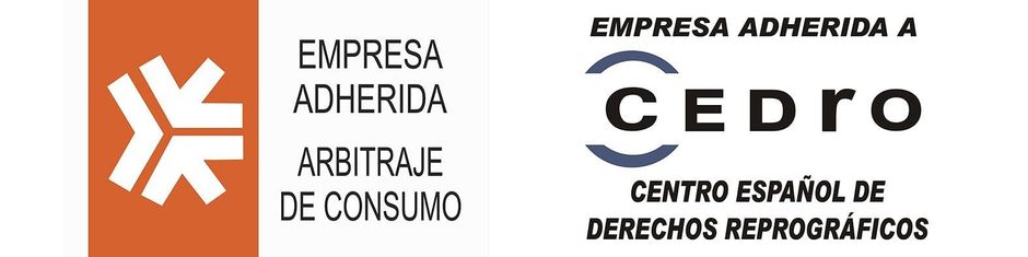 A logo for empresa adherida a centro espanol de derechos reprograficos