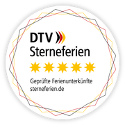 Icon für 5 Sterne Zertifizierung durch den DTV (Deutschen Tourismus Verband)