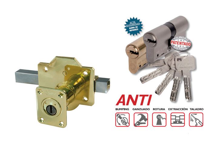 Una imagen de un candado con la palabra anti escrita en él.