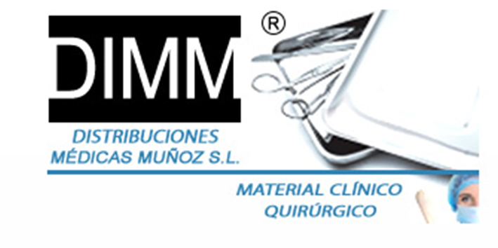 A logo for dimm distribuiciones medicas munoz s.l.