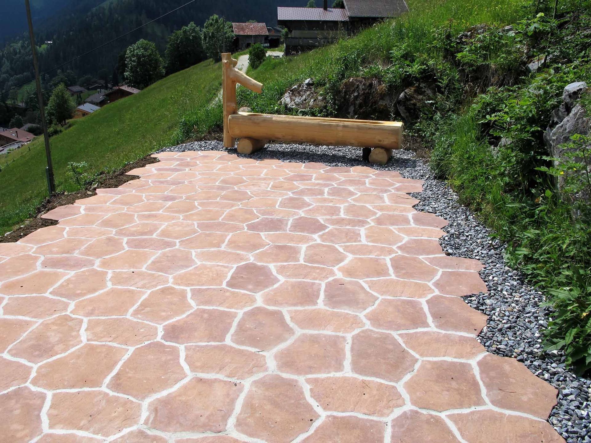 Natursteinbelag - Bowee Gartenbau AG