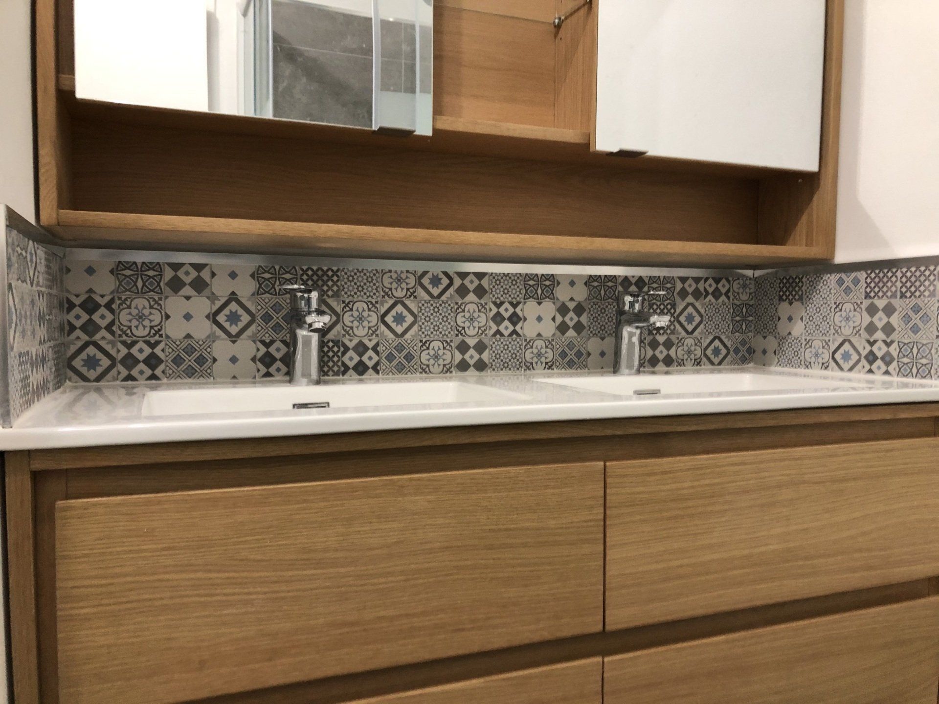 Salle de bains et pose de mosaïque