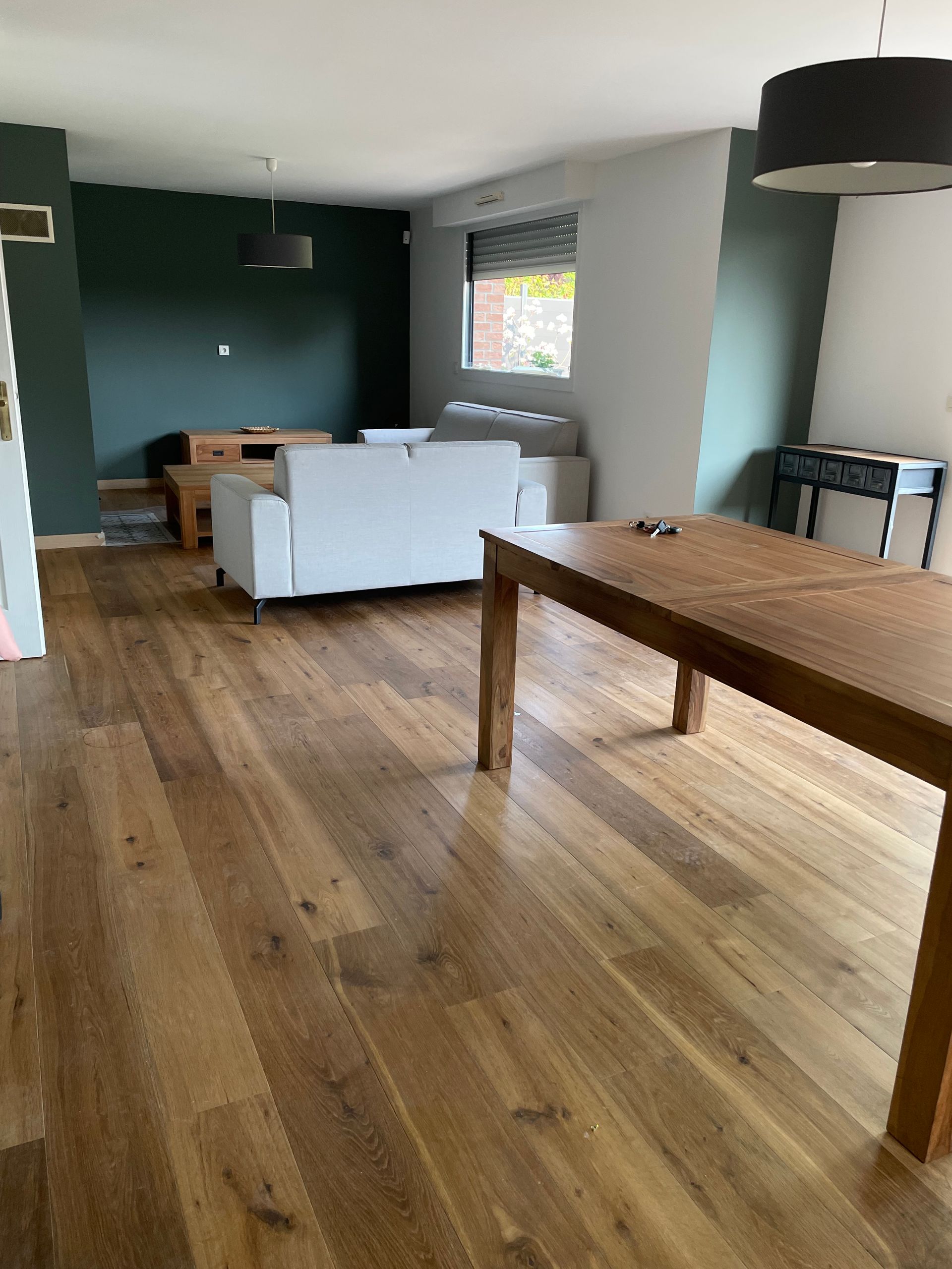 Mise en place d'un revêtement de sol