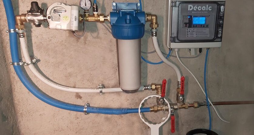 Pose d'adoucisseur d'eau