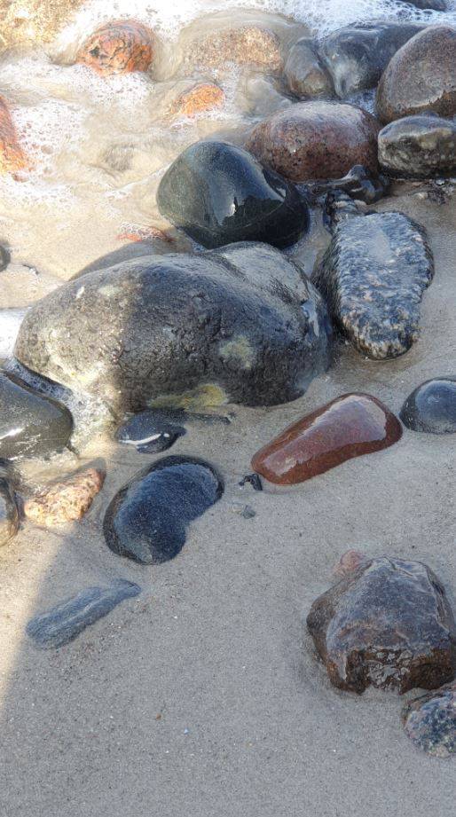 Steine am Strand