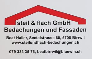 Logo - Bedachungen - Steil & flach GmbH - Birrwil - Aargau