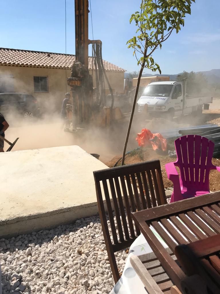 Forage dans un jardin