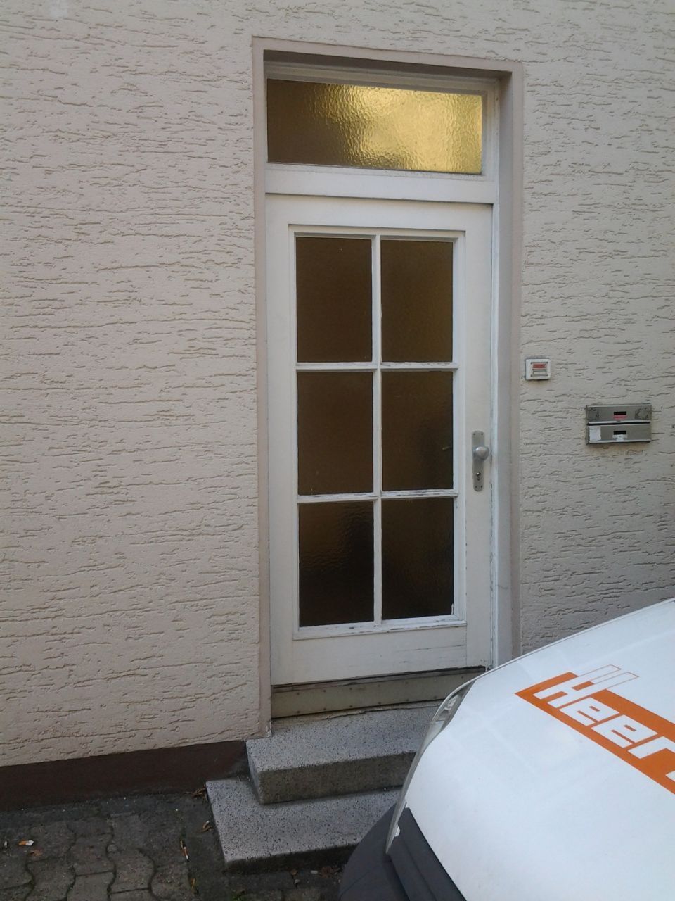 Ralph Heermann Tischlerei Weiße Haustür mit Glas