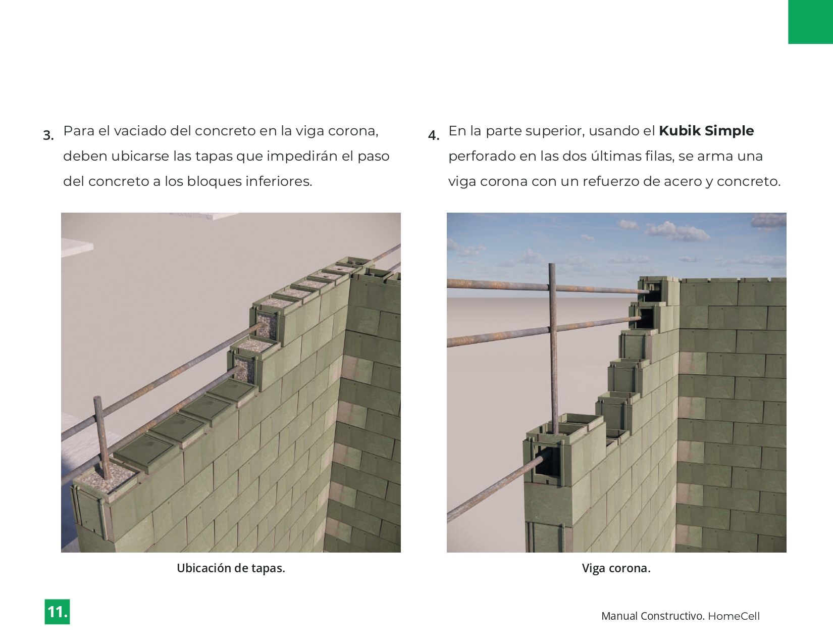 Una pared de ladrillos con una barandilla de metal fijada a ella.