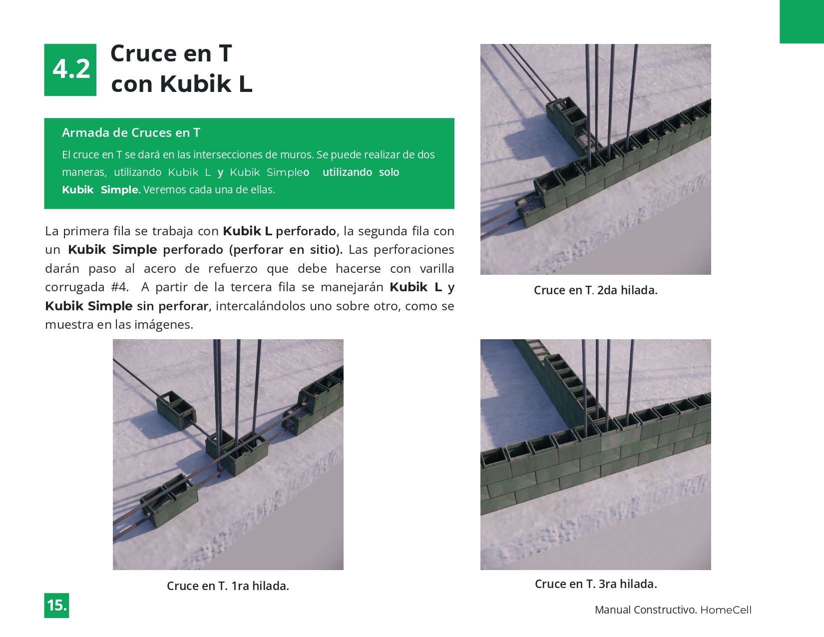 Una página de un libro titulado cruce en t con kubik l