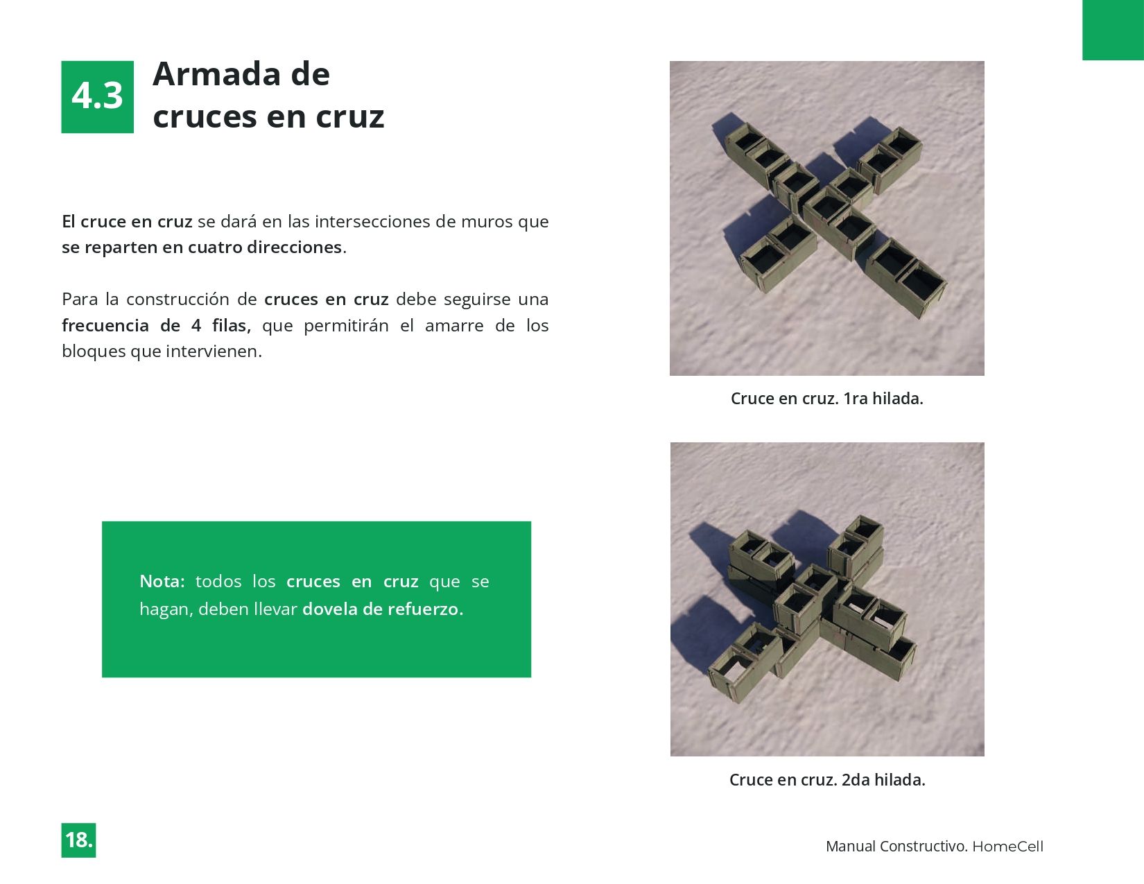 A page of a book titled armada de cruces en cruz