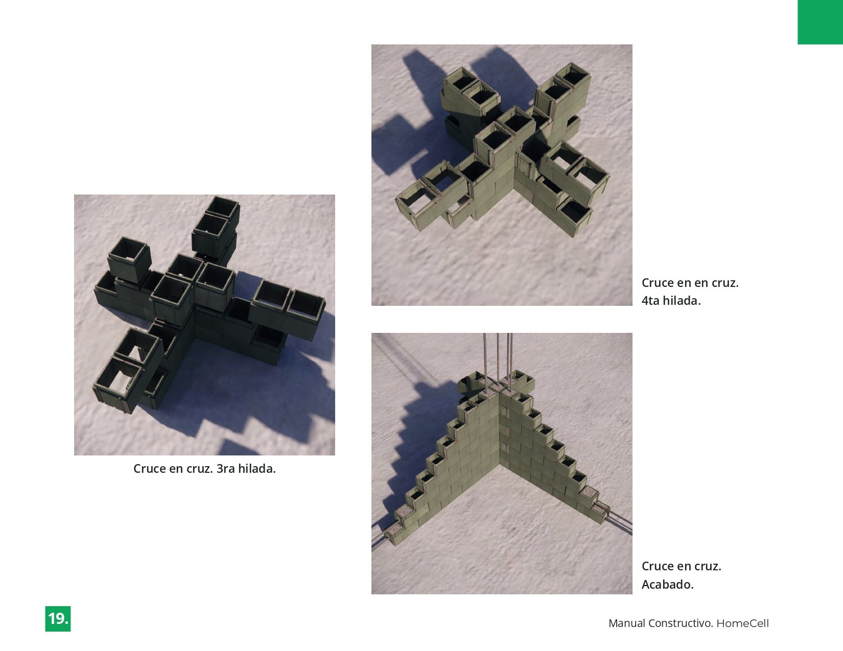 Una página de un libro con una imagen de un edificio hecho con bloques de Lego.