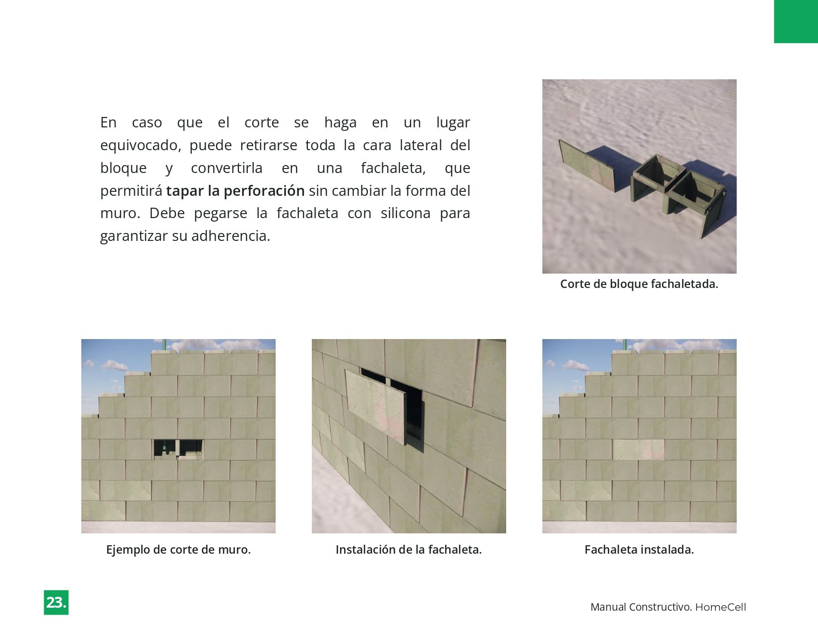 Una imagen de una pared de ladrillos con un agujero en ella.