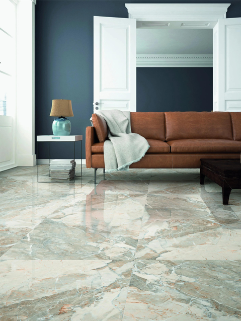 Piastrella bianca con effetto fumo