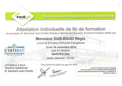 Attestation en Efficacité Energétique - Nous effectuons le raccordement des panneaux photovoltaïques, mais pas leur installation.