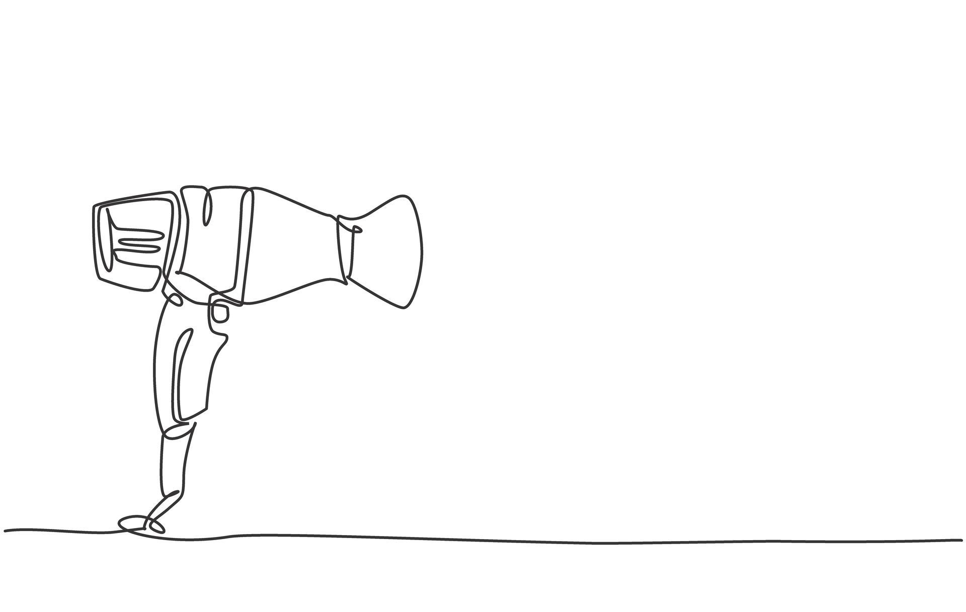 Dessin d'un sèche-cheveux