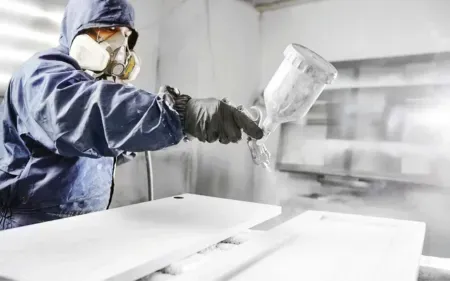 lacado de puertas  en color blanco satinado en León capital