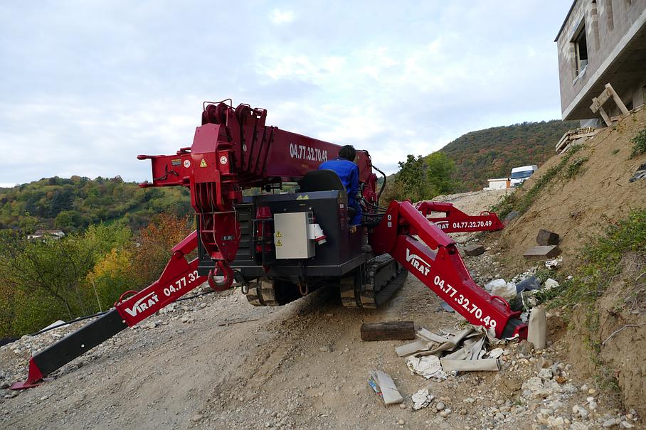Grue araignée déployée