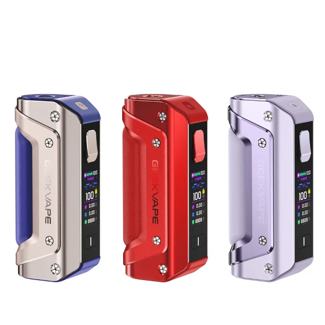 BOX AEGIS SOLO 3 - GEEK VAPE
1*18650 (non inclus) - 100W - USB-C - IP68 - 25mm - Verrouillage tactile - 5 modes