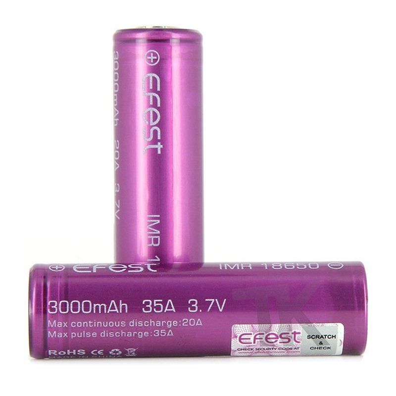 EFEST IMR 18650 - 3000 MAH