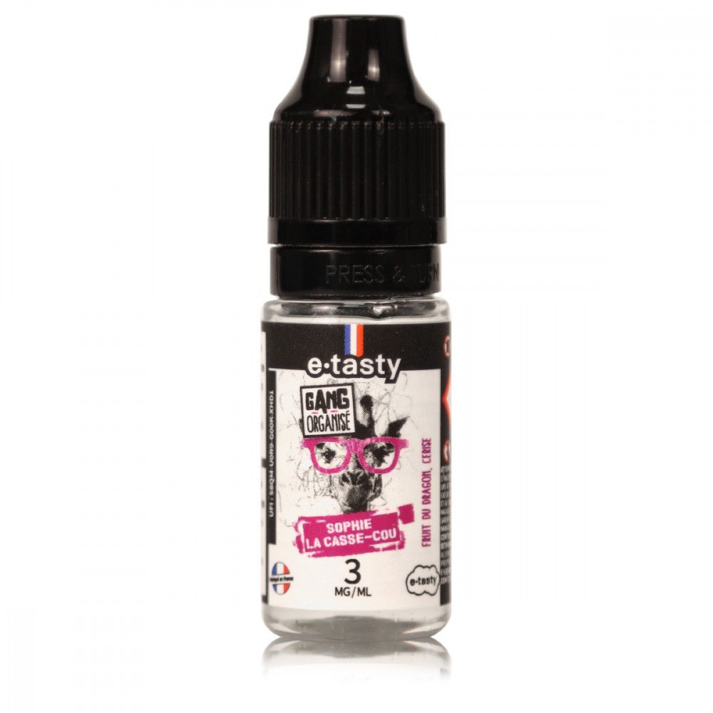SOPHIE LA CASSE-COU GANG ORGANISE - E.TASTY
Fruits du dragon - Cerise - Fraîcheur légère 10ML