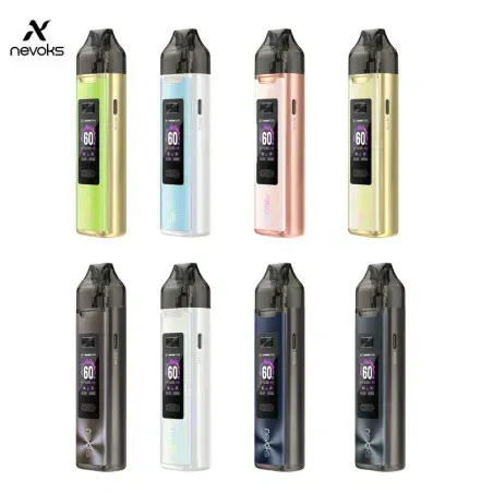 KIT POD XR PRO - NEVOKS
2500mAh - 60W - Pod DL Nevoks X 4,5ml 0,2Ω et Feelin X 5ml polyvalent - Airflow réglable