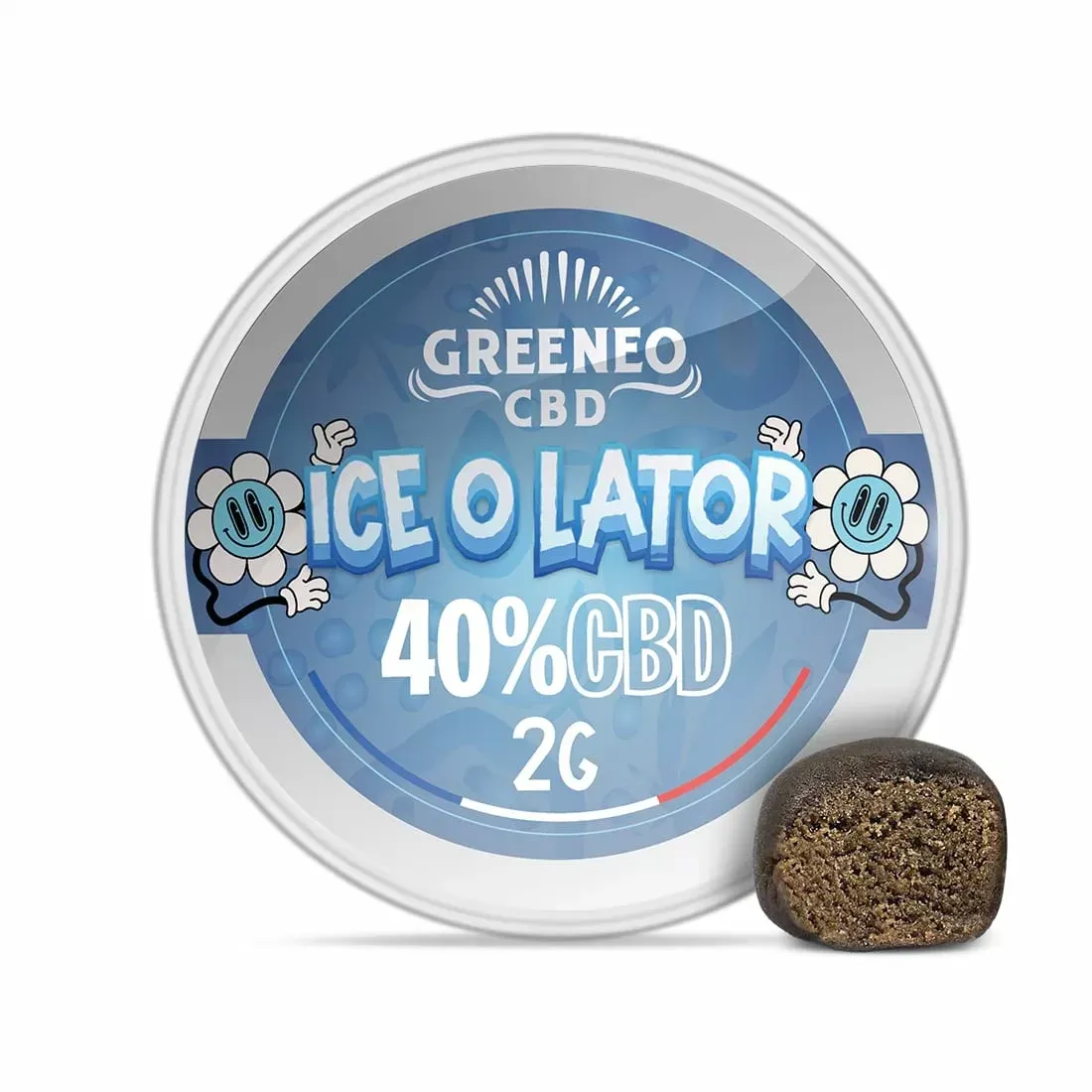 Résine Ice O Lator Greeneo 40% CBD 2g