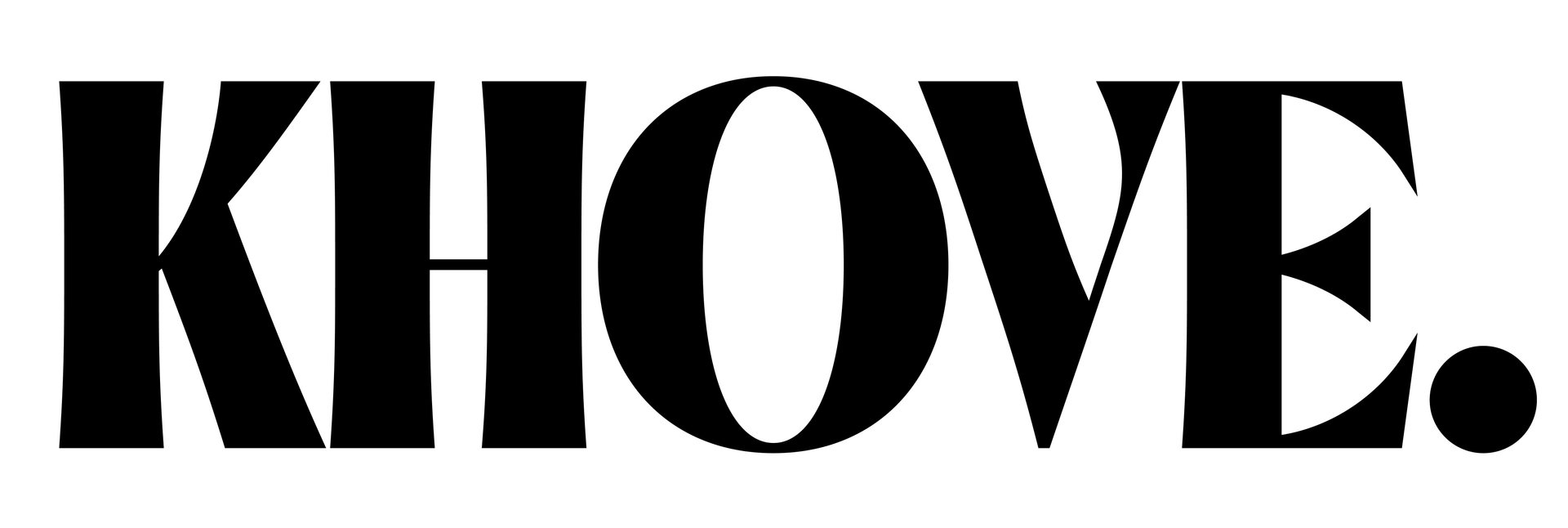 The word khove is written in black on a white background.