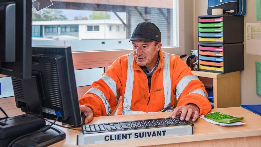 accueil de la déchetterie professionnelle