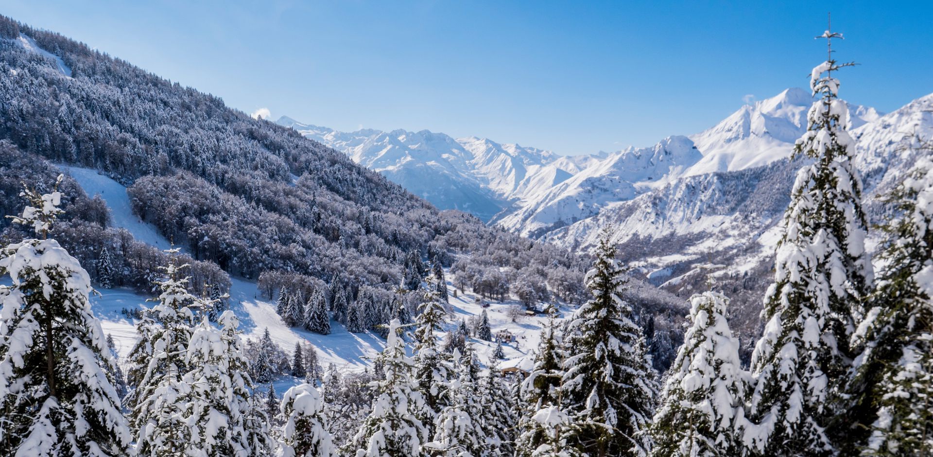 Barèges, paysage enneigé