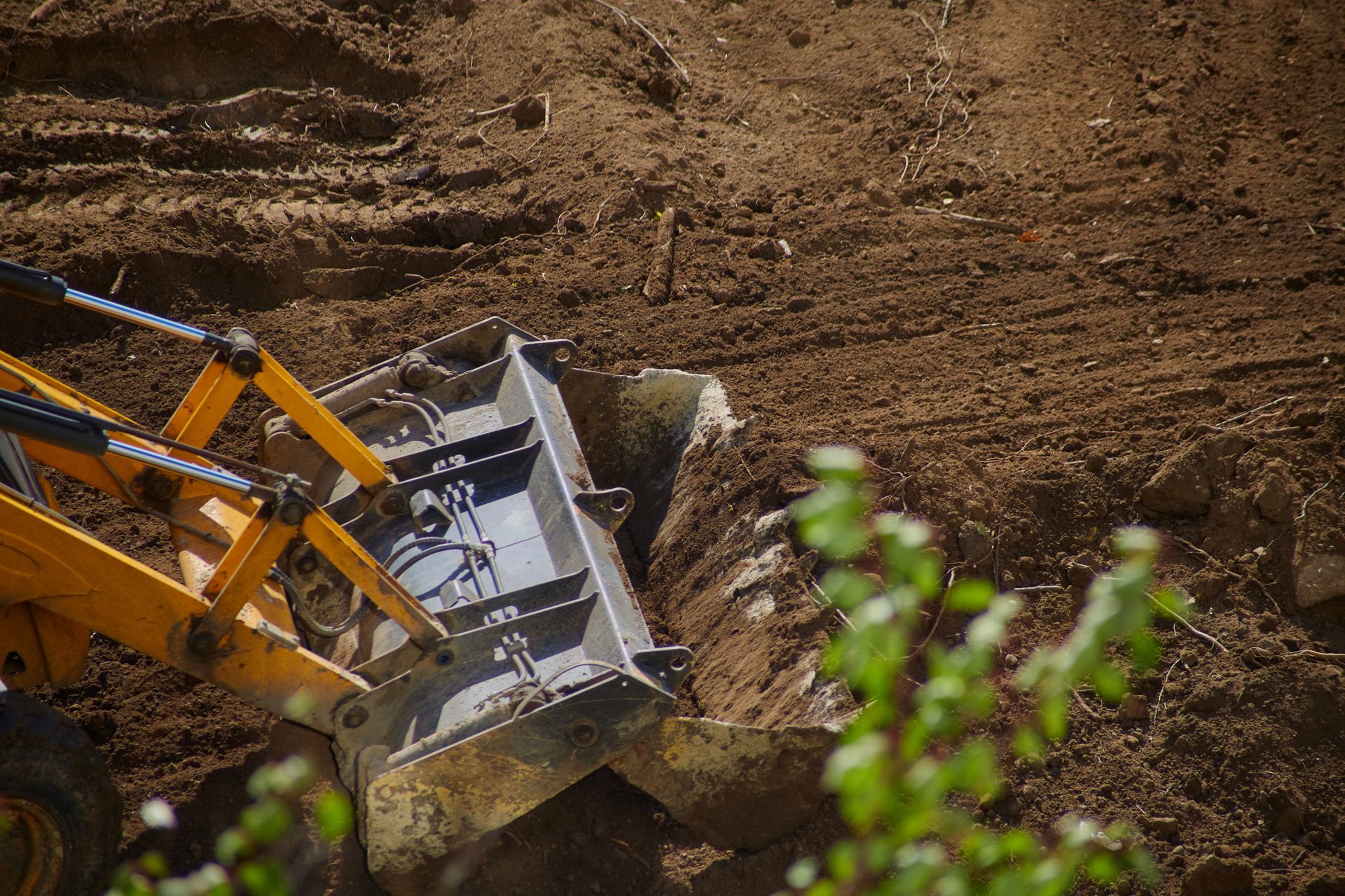 Nivellement de terrain pour construction