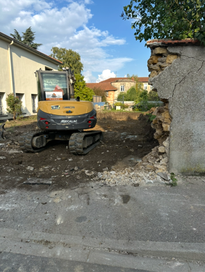 Terrassement pour un garage