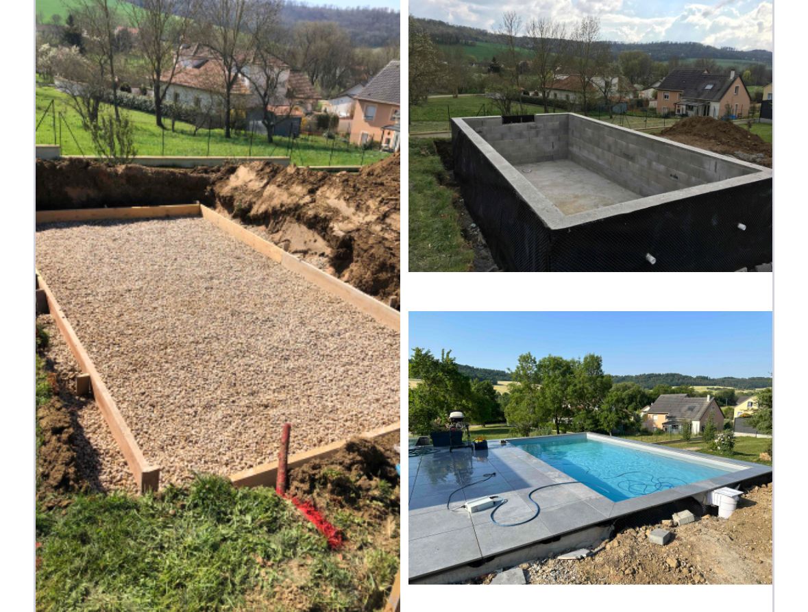 Base solide pour une piscine