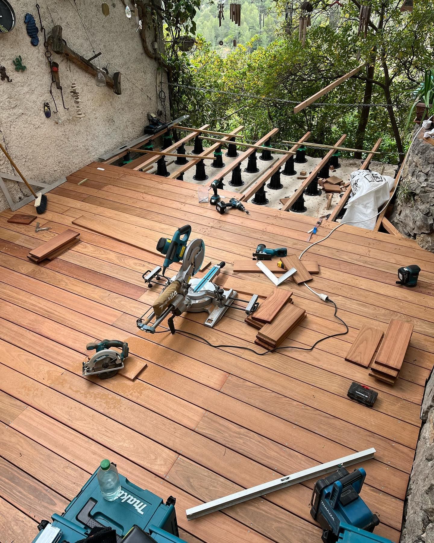 Pose de terrasse en bois